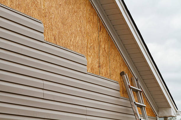 Professional Vinyl Siding technician working in Eldorado, IL